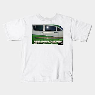 1958 Ford Custom 300 Fordor Sedan with Styletone Trim Kids T-Shirt